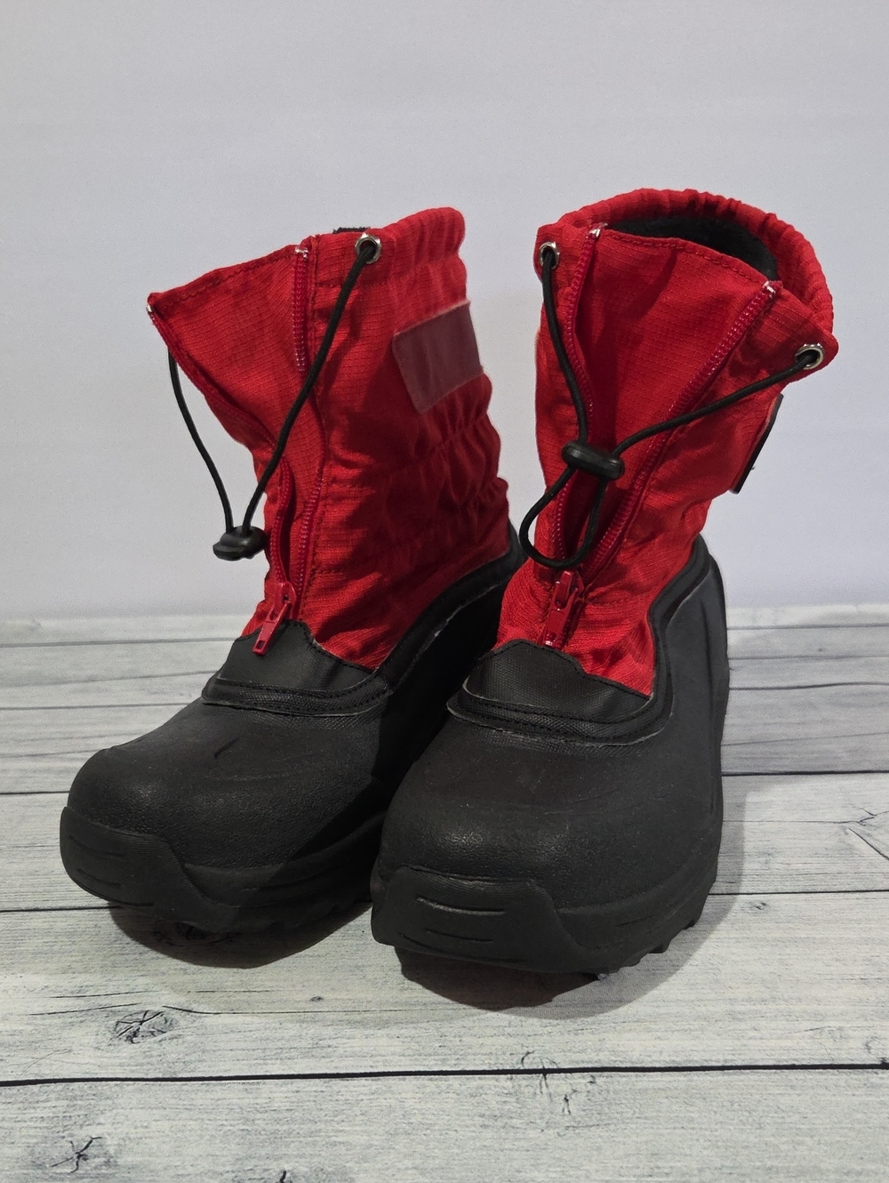 Lands' End Red and Black Youth Winter Boots Size 5
